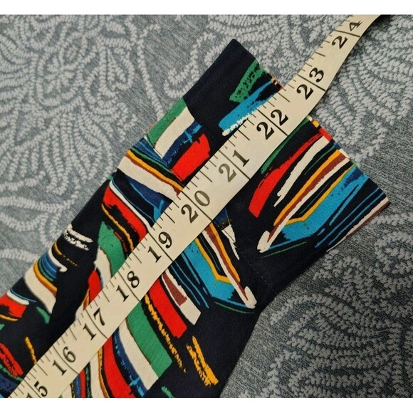 Soft Surroundings Blouse Size S Sailing Boats Design Long Sleeve Hidden Button V - Picture 8 of 11